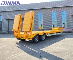 2-axis 40T low bed semi-trailer - Low bed semi-trailer - Trailer manufacturer, semi-trailer factory, truck and dump truck ...