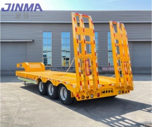 3-axis 50T low bed semi-trailer - Low bed semi-trailer - Trailer manufacturer, semi-trailer factory, truck and dump truck ...