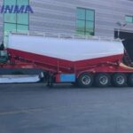 Bulk cement transport semi-trailer