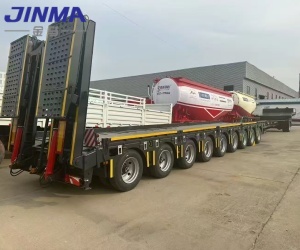 Telescopic low bed semi-trailer - Low bed semi-trailer - Trailer manufacturer, semi-trailer factory, truck and dump truck ...